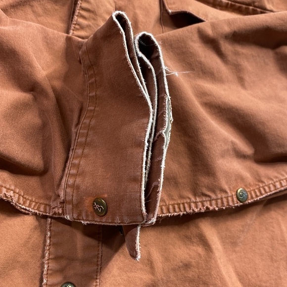 Vintage Browning Duck Hunting Shooting Button Up Shirt XL Grunge - Picture 8 of 10